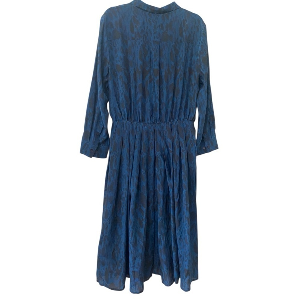 Tucker Allyson Indigo Safari Silk Dress - Picture 2 of 11
